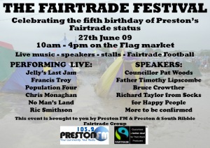 The Fairtrade Festival is being organised by Preston FM and local Fairtrade groups